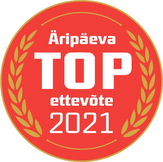 TOP-i ettevõtte sertifikaat 2021 pilt